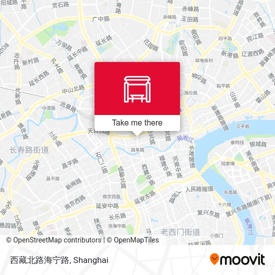 西藏北路海宁路 map
