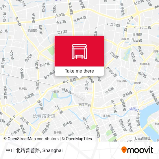 中山北路普善路 map