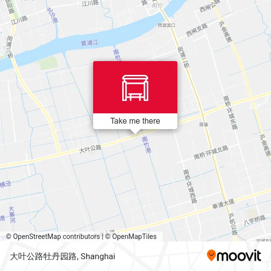 大叶公路牡丹园路 map