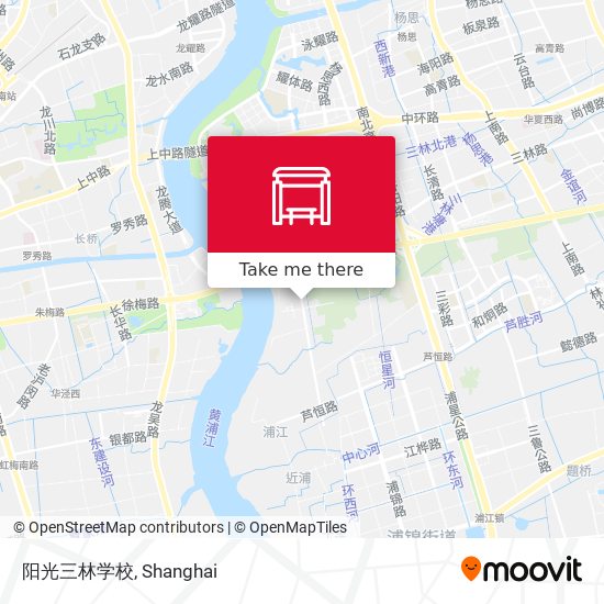阳光三林学校 map