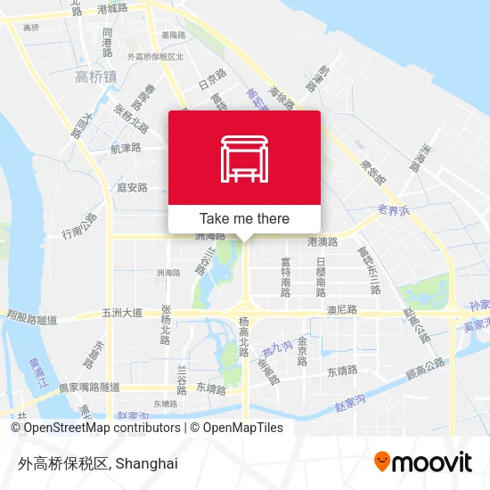 外高桥保税区 map