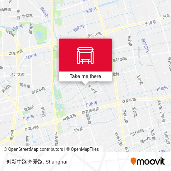 创新中路齐爱路 map