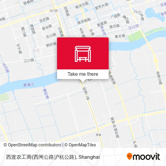西渡农工商(西闸公路沪杭公路) map