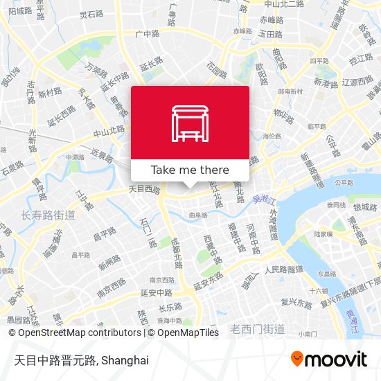 天目中路晋元路 map