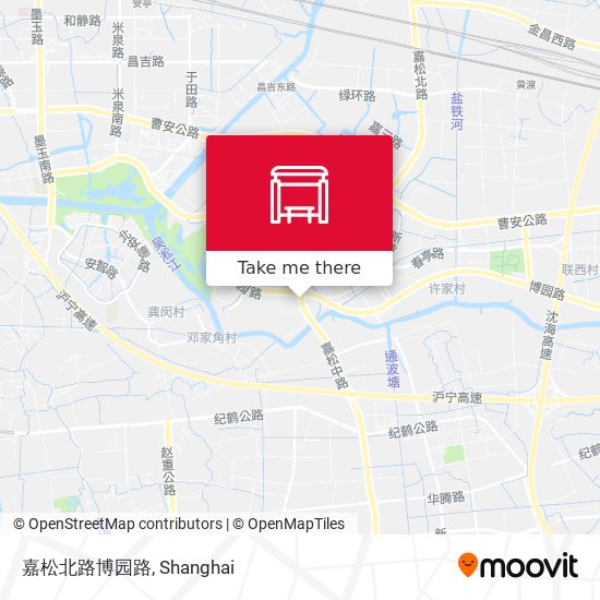 嘉松北路博园路 map