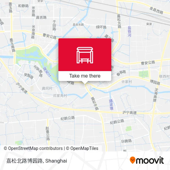嘉松北路博园路 map