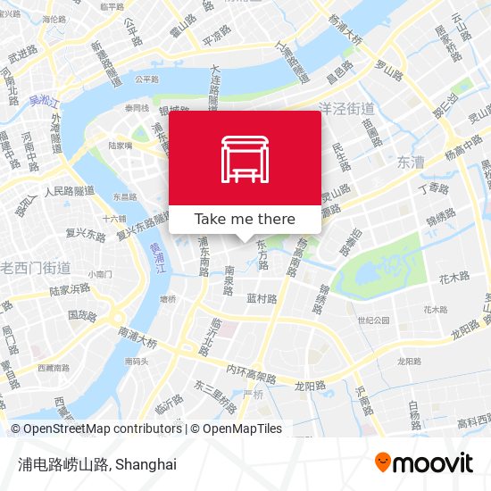 浦电路崂山路 map