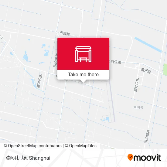 崇明机场 map