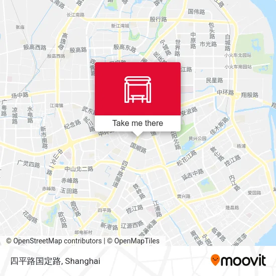四平路国定路 map