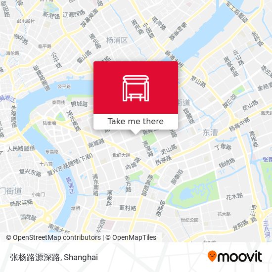 张杨路源深路 map