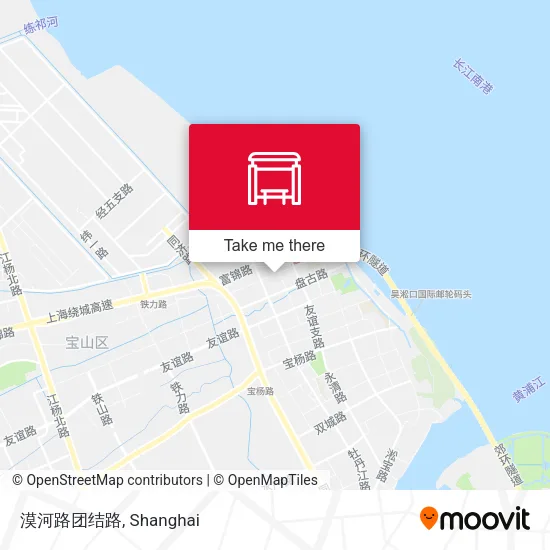 漠河路团结路 map