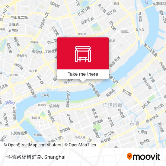 怀德路杨树浦路 map