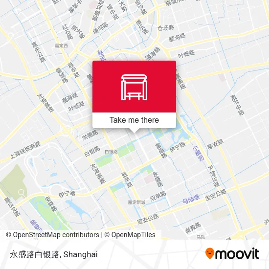永盛路白银路 map