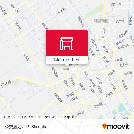 公交嘉定西站 map