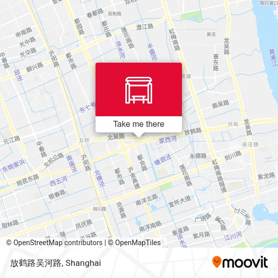 放鹤路吴河路 map