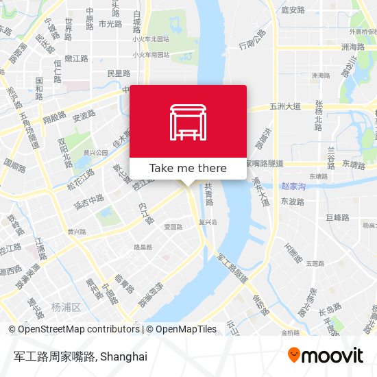 军工路周家嘴路 map