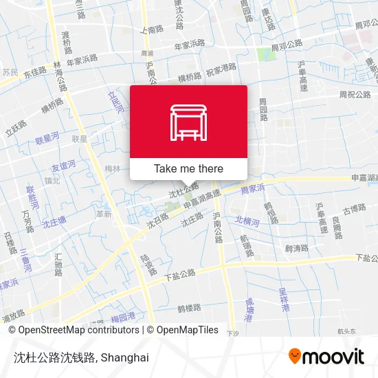沈杜公路沈钱路 map