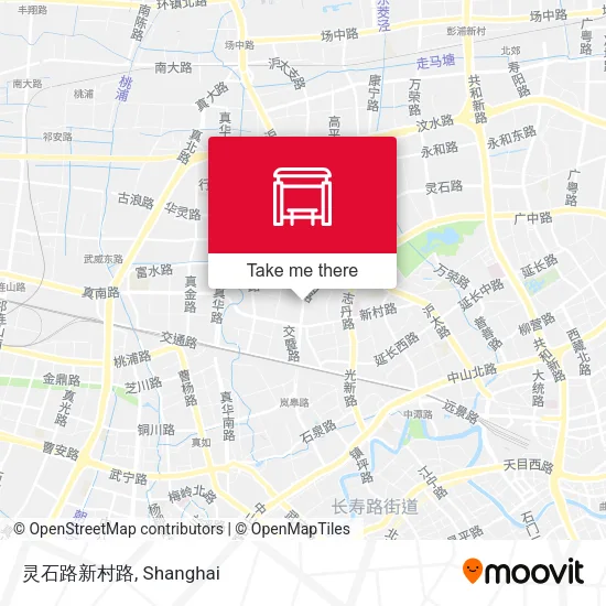灵石路新村路 map