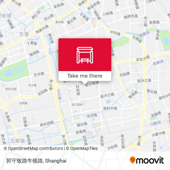 郭守敬路牛顿路 map