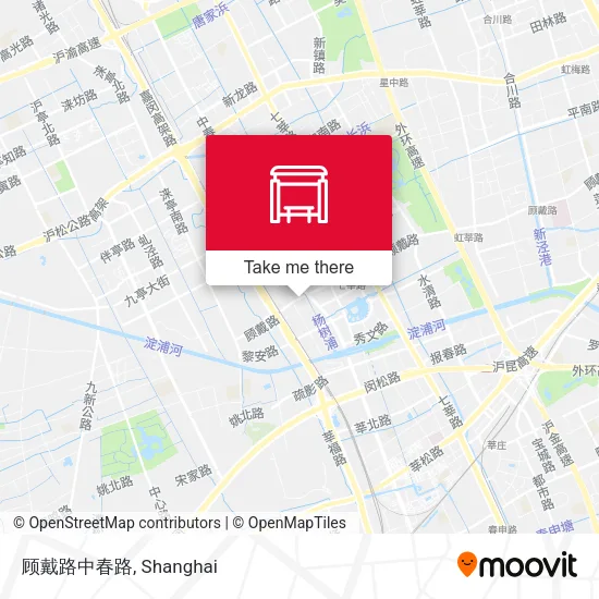 顾戴路中春路 map