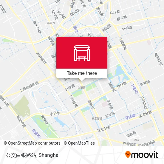 公交白银路站 map