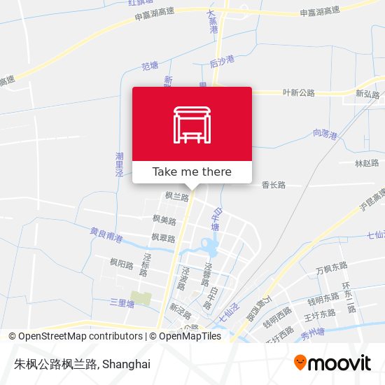 朱枫公路枫兰路 map