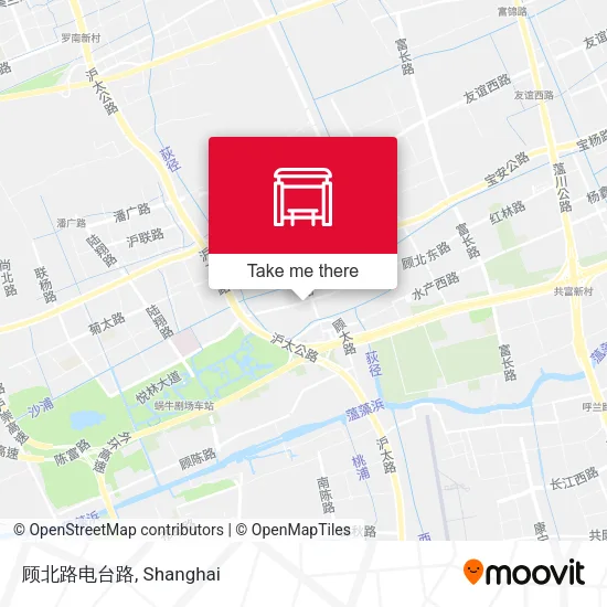 顾北路电台路 map