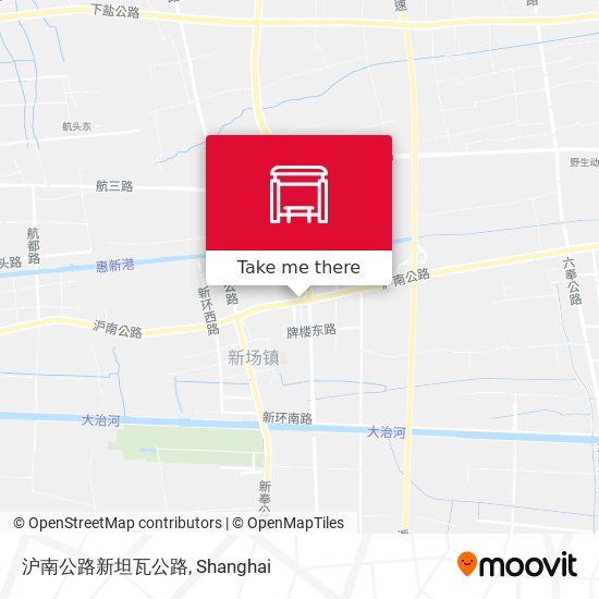 沪南公路新坦瓦公路 map