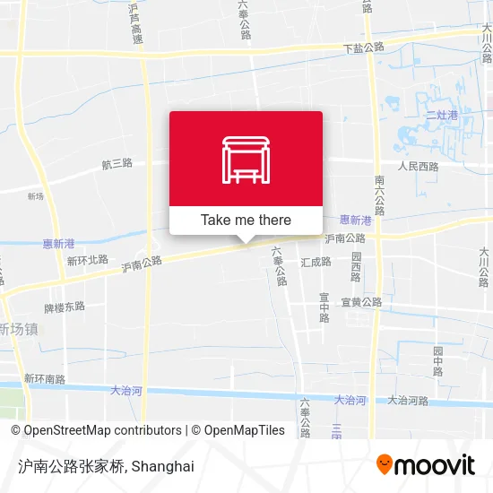 沪南公路张家桥 map