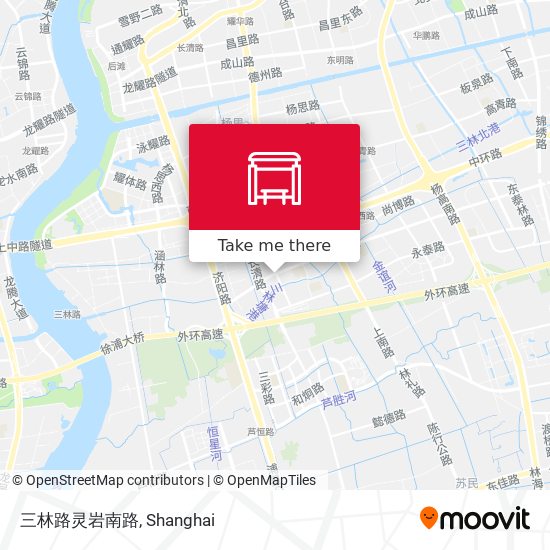 三林路灵岩南路 map