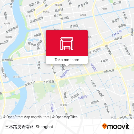 三林路灵岩南路 map