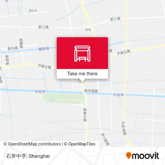 石笋中学 map