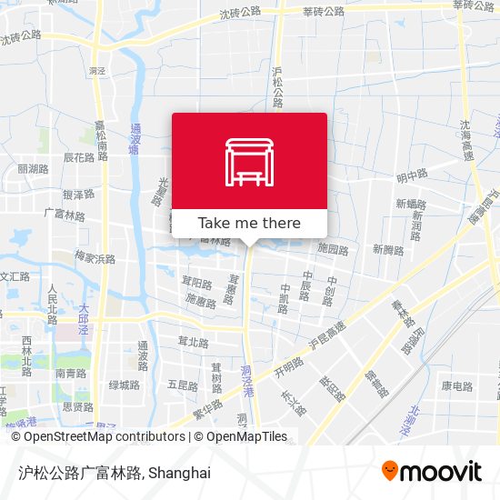 沪松公路广富林路 map