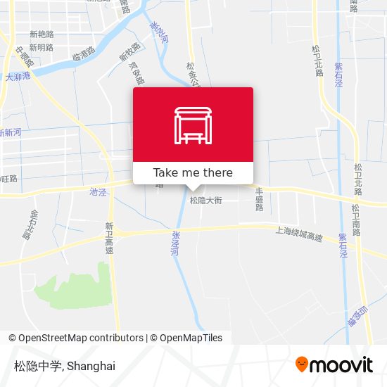 松隐中学 map