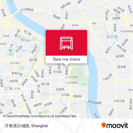 开鲁路白城路 map