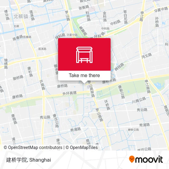 建桥学院 map