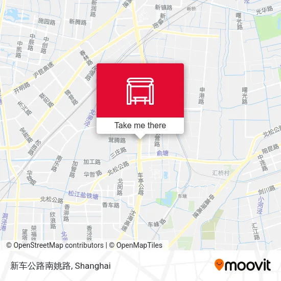 新车公路南姚路 map