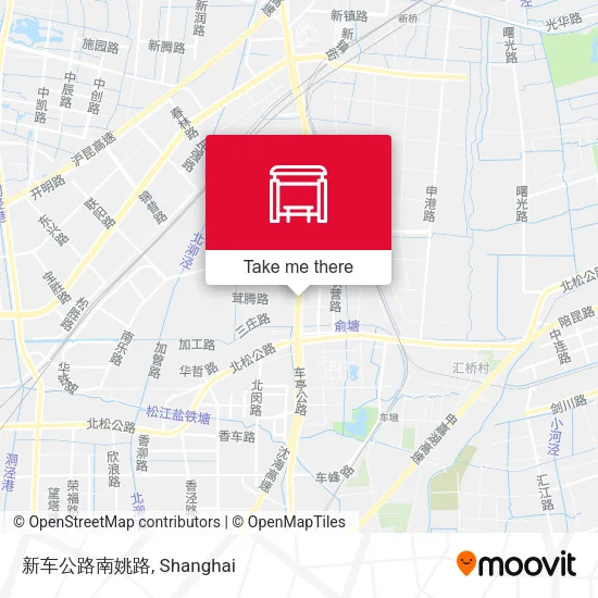 新车公路南姚路 map