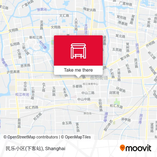 民乐小区(下客站) map