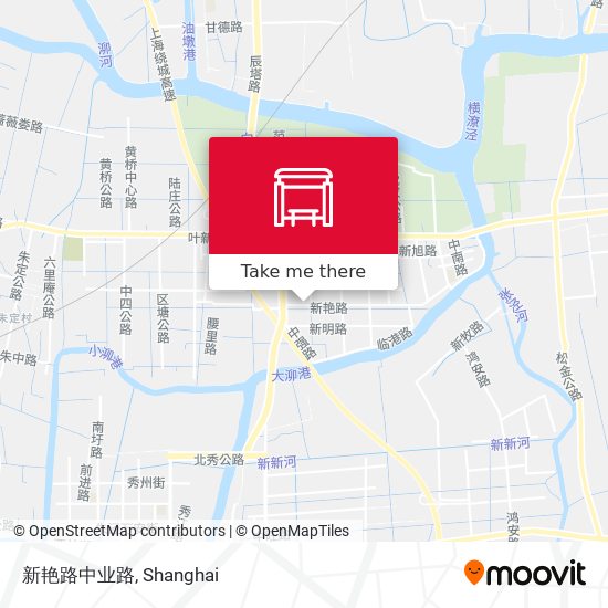 新艳路中业路 map