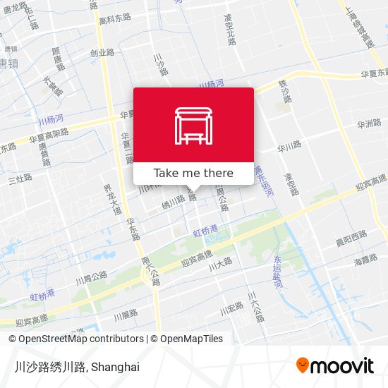 川沙路绣川路 map