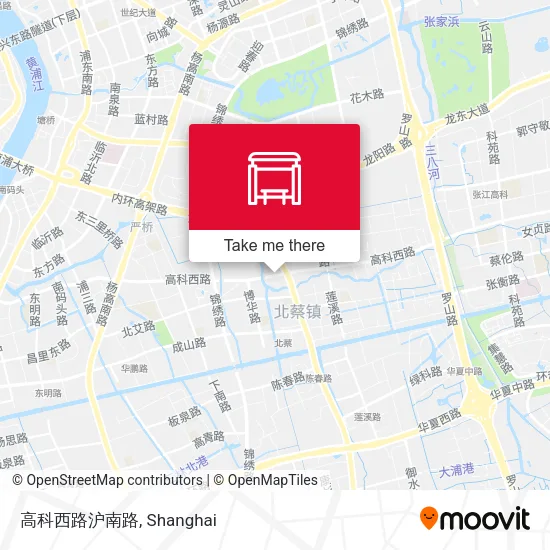 高科西路沪南路 map