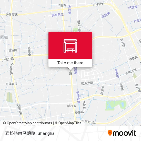 嘉松路白马塘路 map