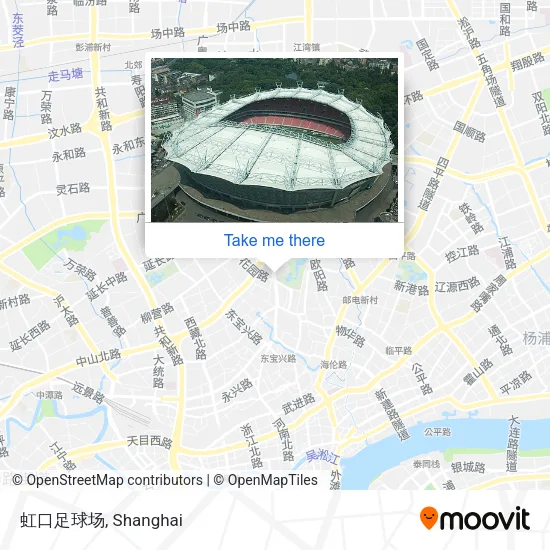 虹口足球场 map