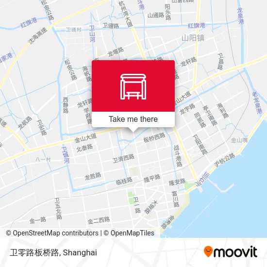 卫零路板桥路 map