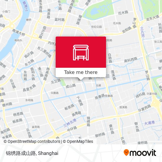 锦绣路成山路 map