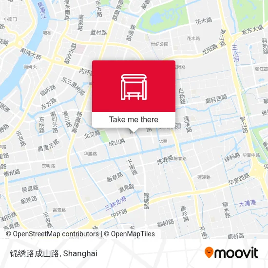 锦绣路成山路 map