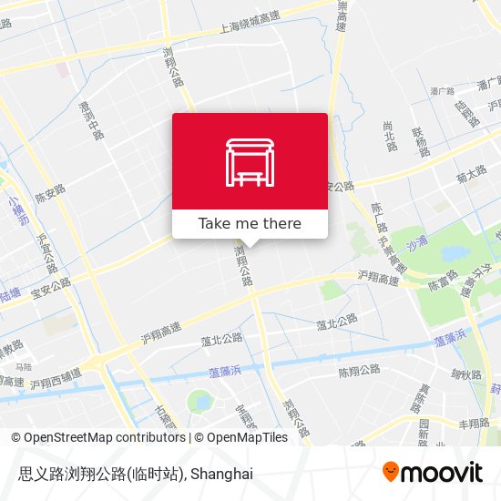 思义路浏翔公路(临时站) map