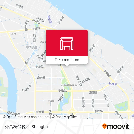 外高桥保税区 map