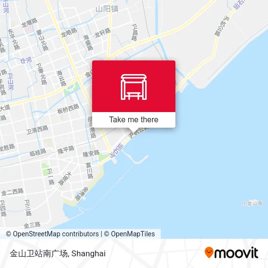 金山卫站南广场 map